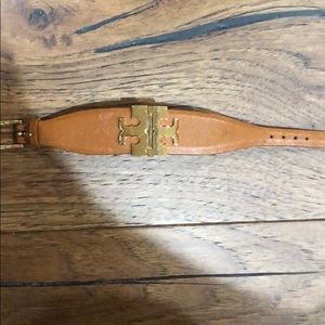 Tory Burch tan leather bracelet